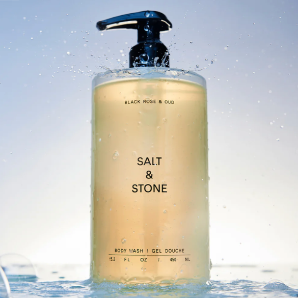 Salt & Stone Body Wash - Black Rose & Oud