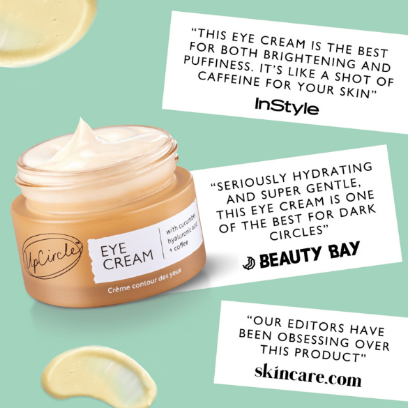 UpCircle Eye cream with cucumber, hyaluronic acid and coffee